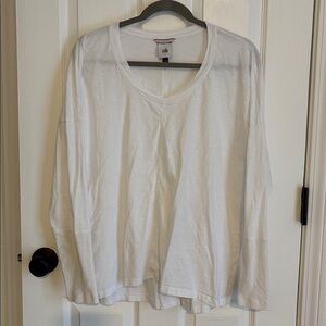 CAbi White Long Sleeve Shirt